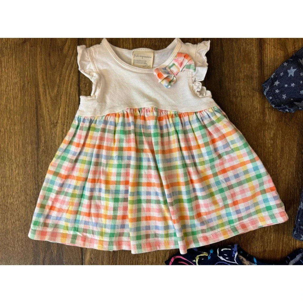 First Impressions Baby Girl 3/6 Months Dresses Outfits‎ Clothes Lot Spring Smile